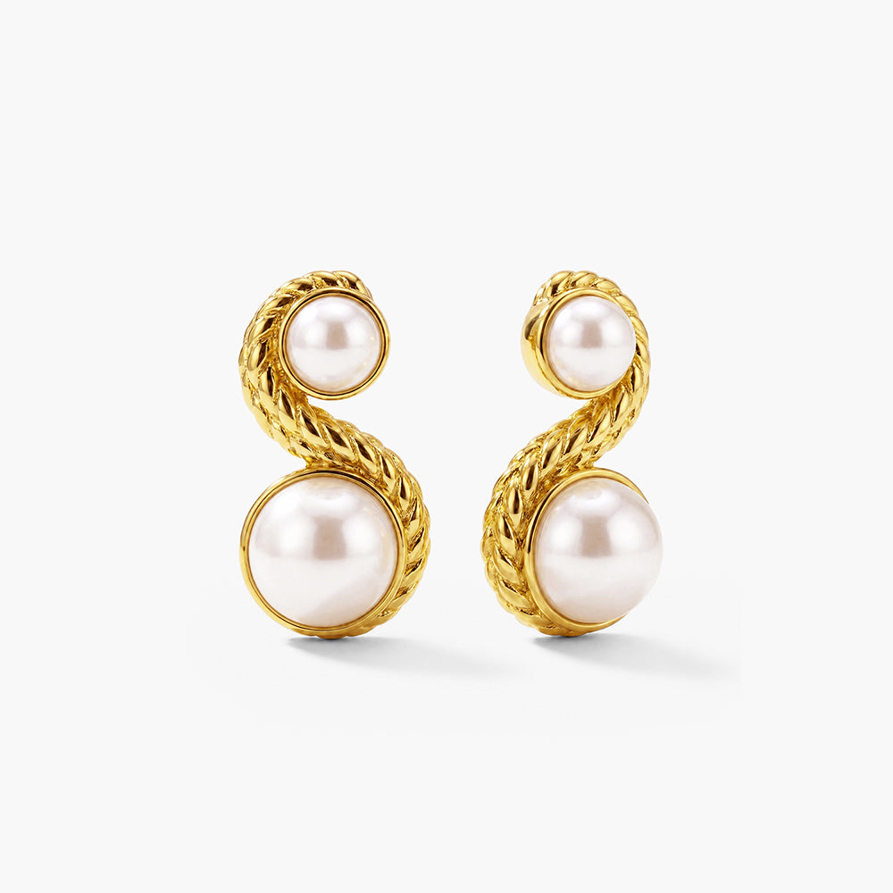 Enchantress Pearl Stud Earrings