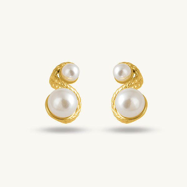 Enchantress Pearl Stud Earrings