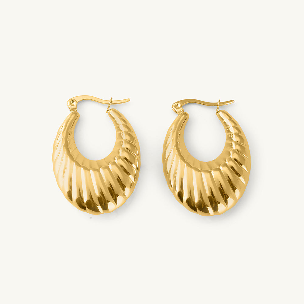 Swirl Hoop Earrings