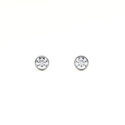 Axis Dot 9KT Gold Lab Grown Diamond Stud Earring
