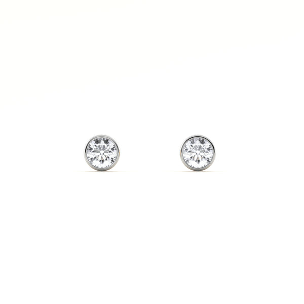 Axis Dot 9KT Gold Lab Grown Diamond Stud Earring