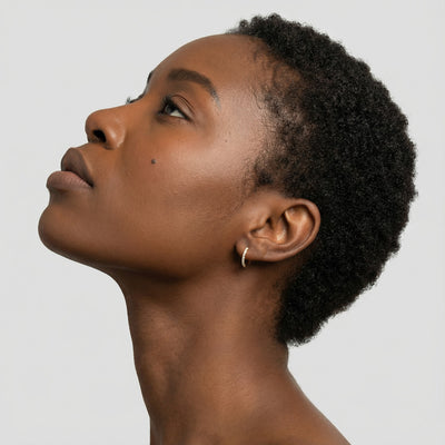 Timeless 9KT Gold Lab Grown Diamond Hoop Earrings