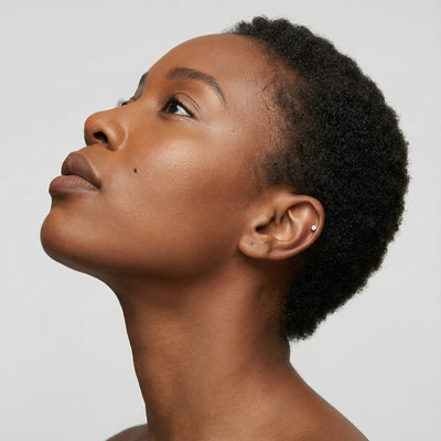 0.21 Carat 9KT Gold Lab Grown Diamond Solitaire Studs for Multiple Piercings