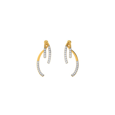 Tassel 9KT Gold Lab Grown Diamond Earrings