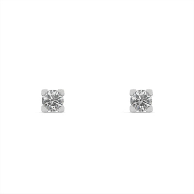 Delicate Rounds 9KT Gold Lab Grown Diamond Earrings