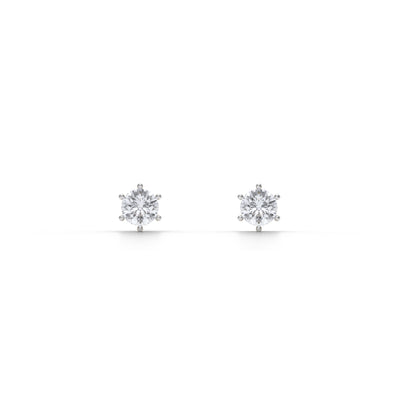 Classic 9KT Gold Lab Grown Diamond Stud Earrings