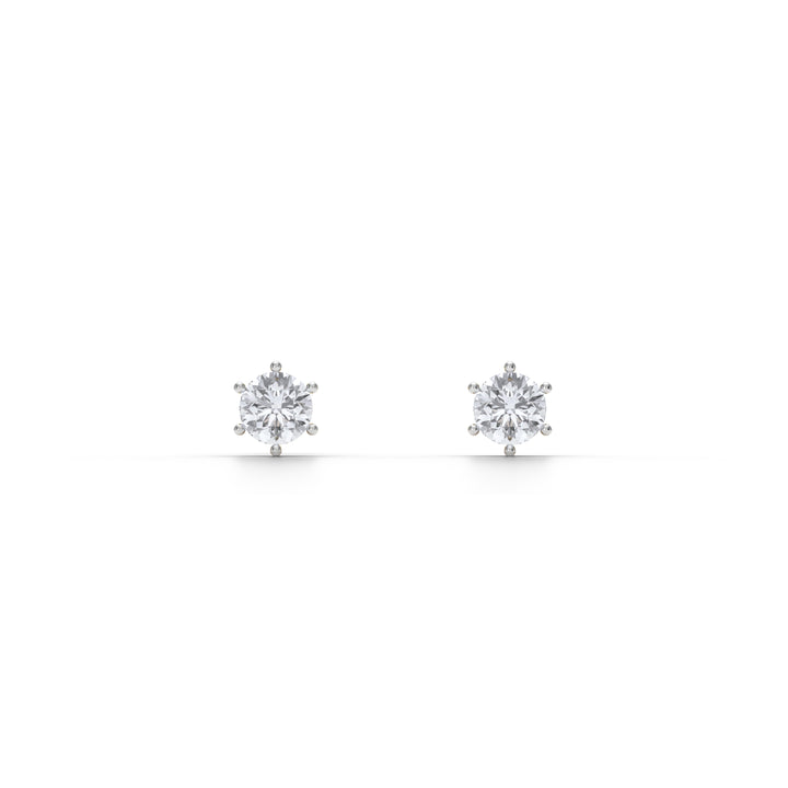 Classic 9KT Gold Lab Grown Diamond Stud Earrings  - 1