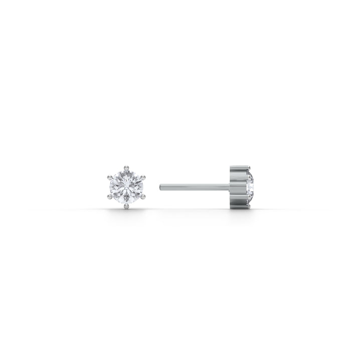 Classic 9KT Gold Lab Grown Diamond Stud Earrings  - 3 