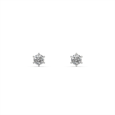 Classic 9KT Gold Lab Grown Diamond Studs for Multiple Piercings