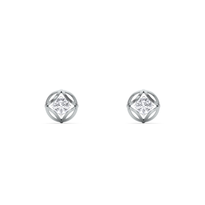 Gilded Grace 9KT Gold Lab Grown Diamond Earrings  - 5 