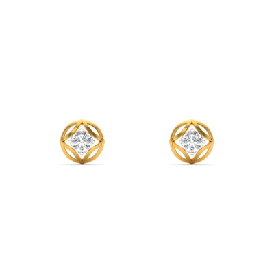 Gilded Grace 9KT Gold Lab Grown Diamond Earrings