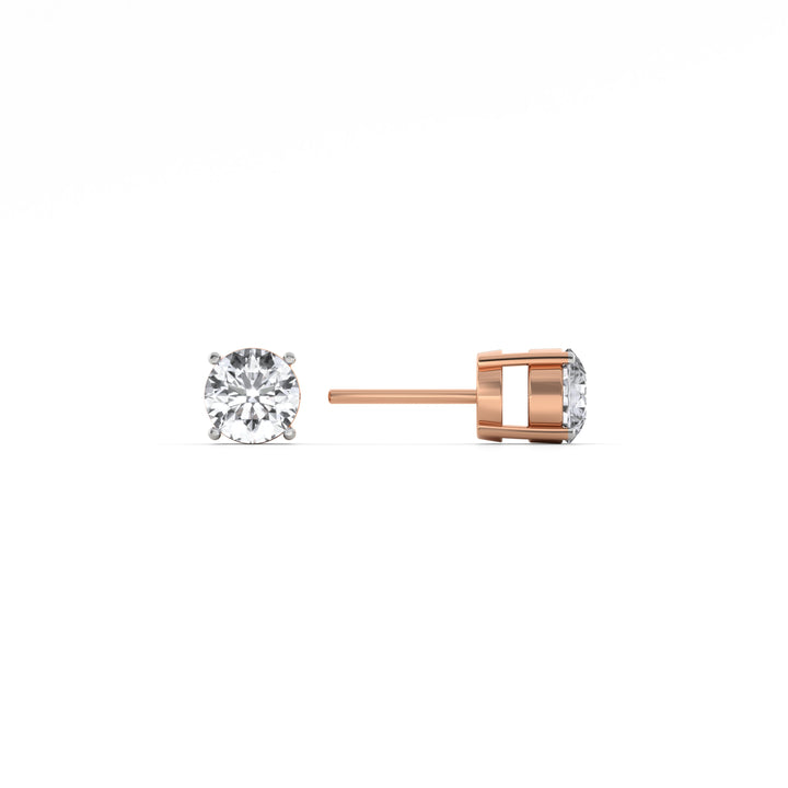 Pure Spark 9KT Gold Lab Grown Diamond Stud Earring - 4
