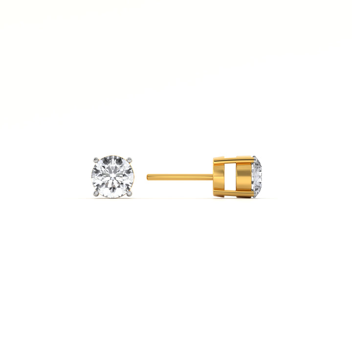 Pure Spark 9KT Gold Lab Grown Diamond Stud Earring - 2