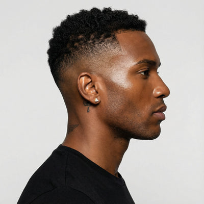 Star Delta 9KT Gold Lab Grown Diamond Stud Earring