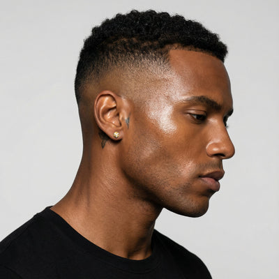 Geo Sparkle 9KT Gold Lab Grown Diamond Stud Earring