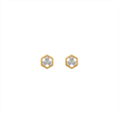 Sweethex 9KT Gold Lab Grown Diamond Stud Earring
