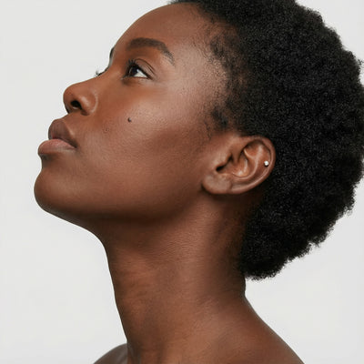 Sculpt 9KT Gold Lab Grown Diamond Studs for Multiple Piercings