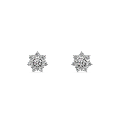 Florette 9KT Gold Lab Grown Diamond Stud Earring
