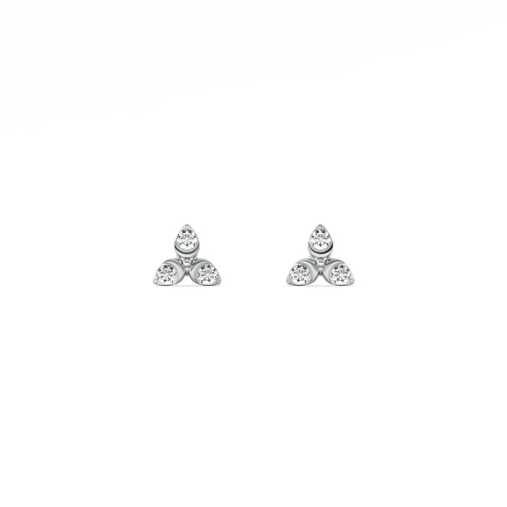 Starcore 9KT Gold Lab Grown Diamond Stud Earring - 2