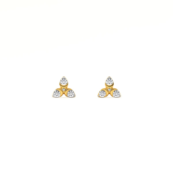 Starcore 9KT Gold Lab Grown Diamond Stud Earring