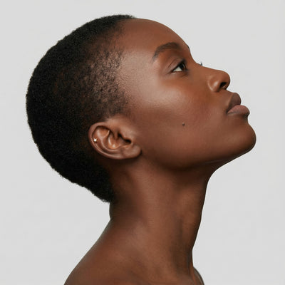 Twilight Burst 9KT Gold Lab Grown Diamond Studs for Multiple Piercings