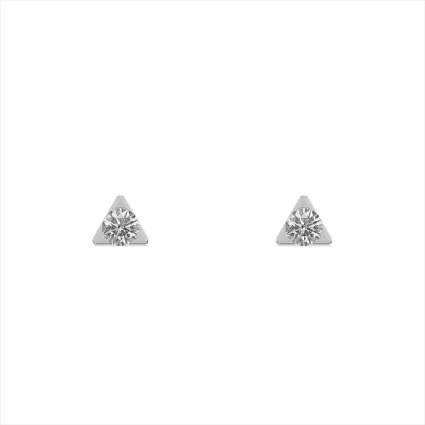 Triangle Spark Mini 9KT Gold Laboratory Grown Diamond Stud Earring