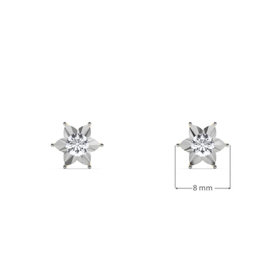 Starry Sparkle 9KT Gold Lab Grown Diamond Stud Earring