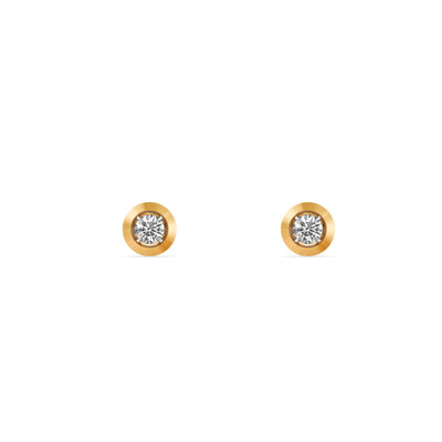 Solitaire Spark 9KT Gold Lab Grown Diamond Stud Earrings