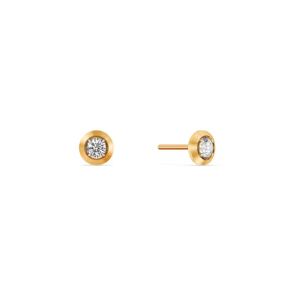Solitaire Spark 9KT Gold Lab Grown Diamond Stud Earrings
