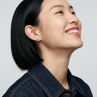 Little Love Shimmer 9KT Gold Lab Grown Diamond Earrings