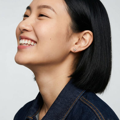 Aurelia Heart 9KT Gold Lab Grown Diamond Earrings