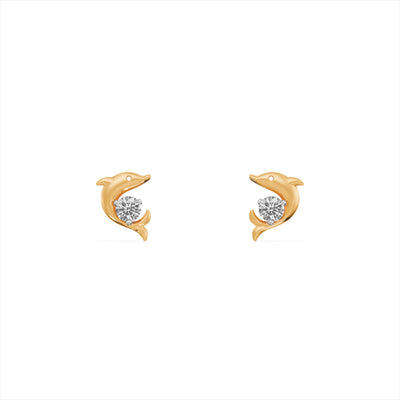 Mini Ocean Buddy 9KT Gold Lab Grown Diamond Studs