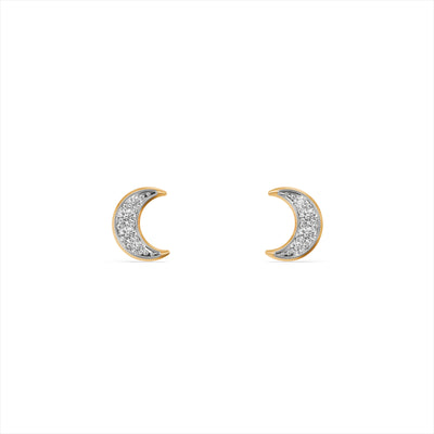 Tiny Luna Sparkle 9KT Gold Lab Grown Diamond Studs