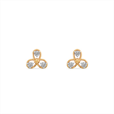 Happy Bloom 9KT Gold Lab Grown Diamond Studs