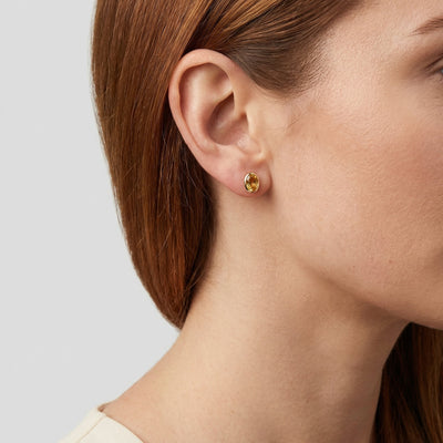 Natural Tourmaline 9KT Gold Earrings