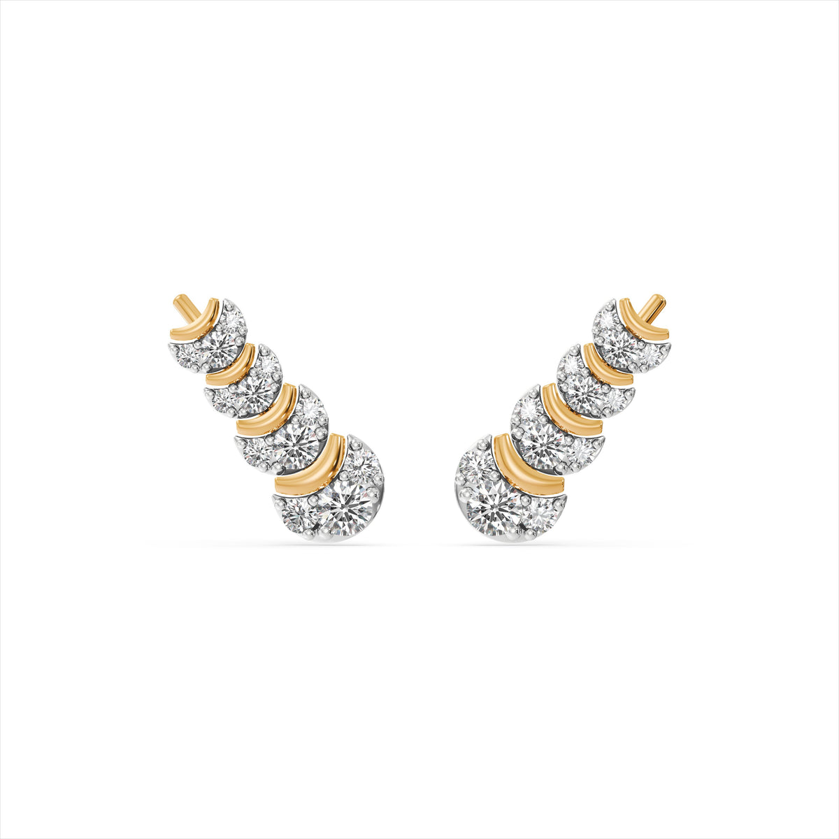 Soul Link 9KT Gold Laboratory Grown Diamond Earrings