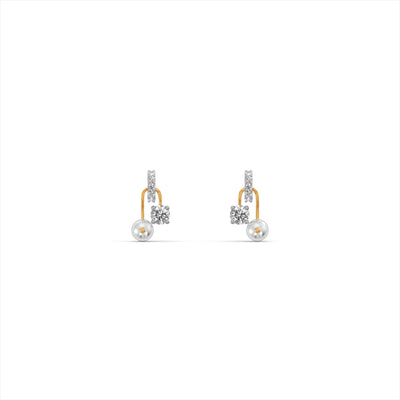 Dramatic Drop 9KT Gold Lab Grown Diamond Earrings