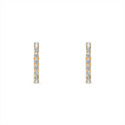 Bling It 9KT Gold Lab Grown Diamond Hoop Earrings