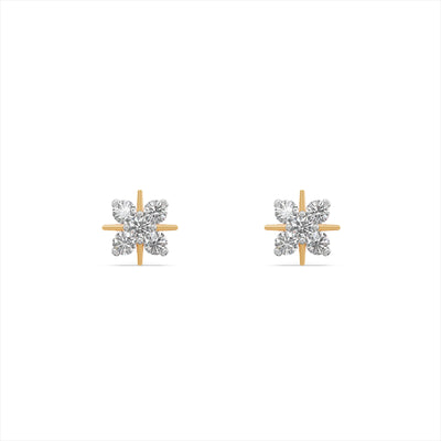 Crossing Spark 9KT Gold Lab Grown Diamond Earrings