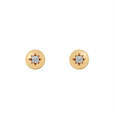 Soleil Spark 9KT Gold Laboratory Grown Diamond Earrings