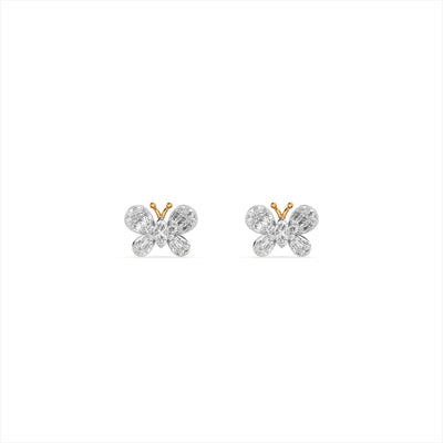 Ribbon Waltz 9KT Gold Laboratory Grown Diamond Earrings