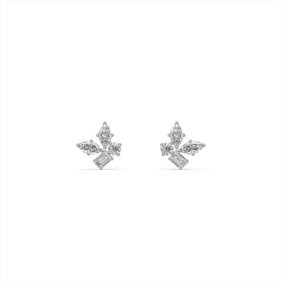 Diamond Origami 9KT Gold Laboratory Grown Diamond Earrings