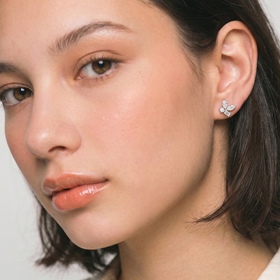 Diamond Origami 9KT Gold Laboratory Grown Diamond Earrings