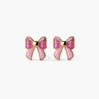 Pretty Bow 9KT Gold Stud Earrings for Kids