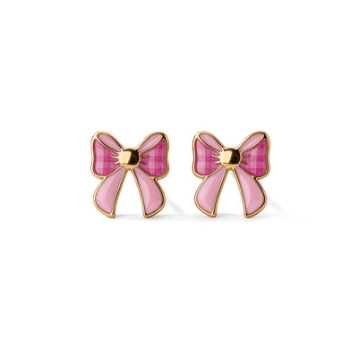 Pretty Bow 9KT Gold Stud Earrings for Kids