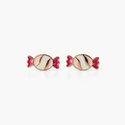 Sweet Candy 9KT Gold Stud Earrings for Kids