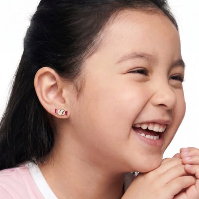 Sweet Candy 9KT Gold Stud Earrings for Kids
