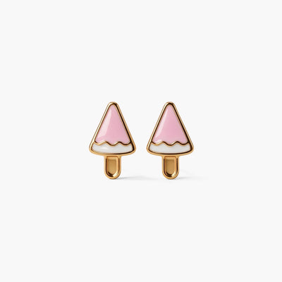 Icy Popsicle 9KT Gold Stud Earrings for Kids