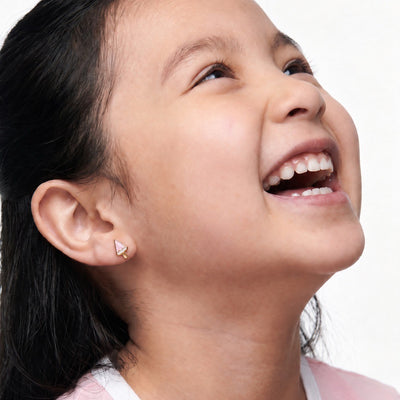 Icy Popsicle 9KT Gold Stud Earrings for Kids