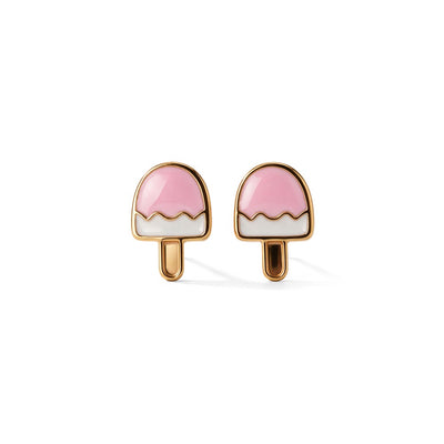 Summer Popsicle 9KT Gold Stud Earrings for Kids